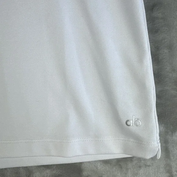 Alo Yoga CoolFit Tank Top Women's Large White Aqua V-neck Racerback Gym (1284)‎ - Picture 3 of 9